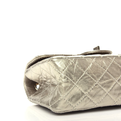 Chanel Aged Calfskin Quilted 2.55 Reissue Mini Flap Light Gold 8 of 10