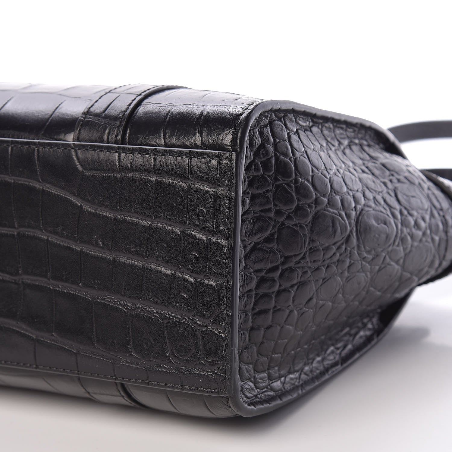 Mulberry Crocodile Embossed Mini Zipped Bayswater Black 10 of 10