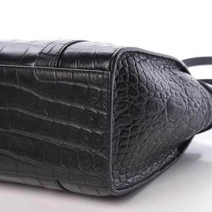 Mulberry Crocodile Embossed Mini Zipped Bayswater Black 10 of 10