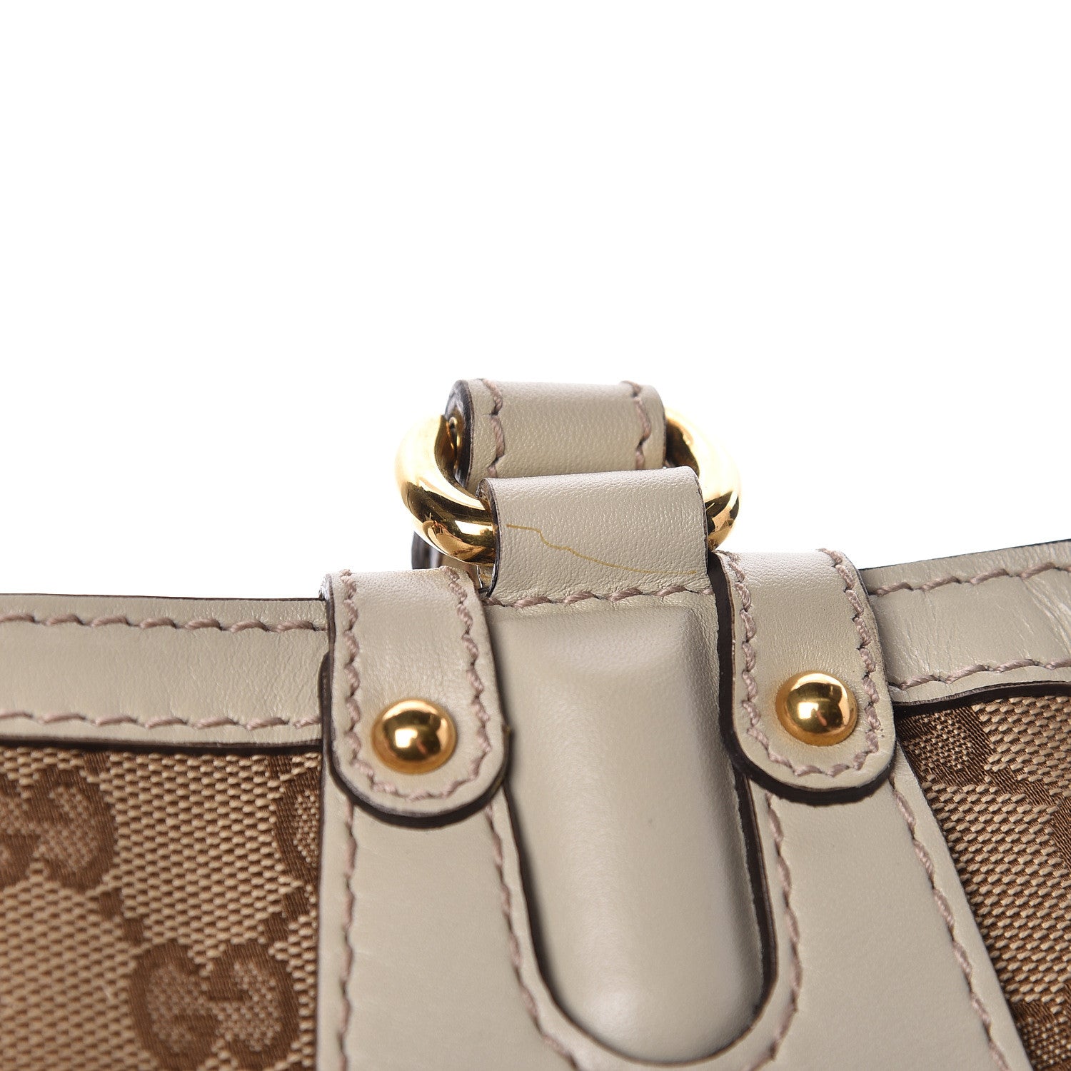 Gucci Monogram Medium Scarlett Studded Tote Off White 14 of 14