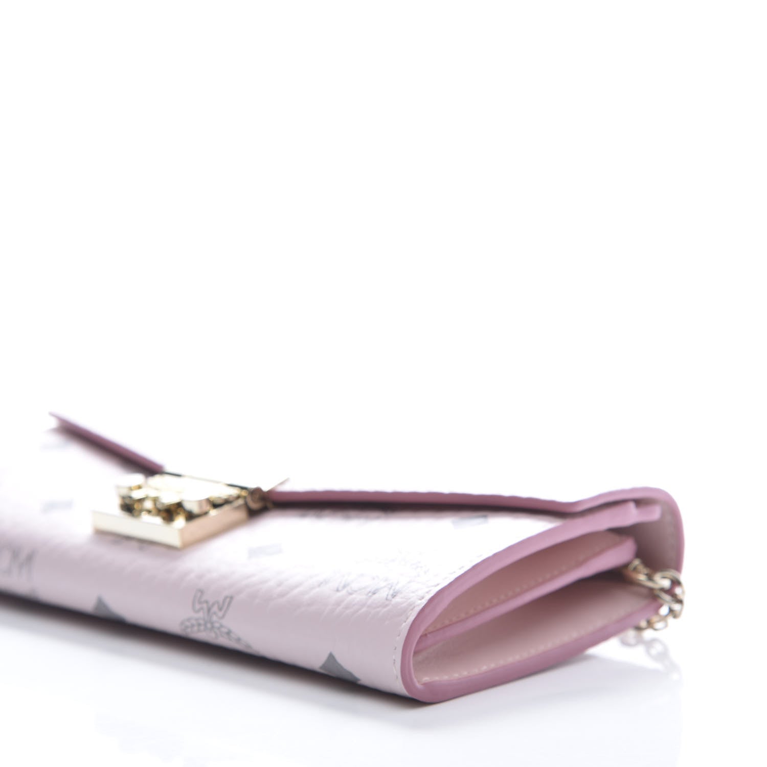 MCM Visetos Large Patricia Wallet On Chain Soft Pink 8 of 10