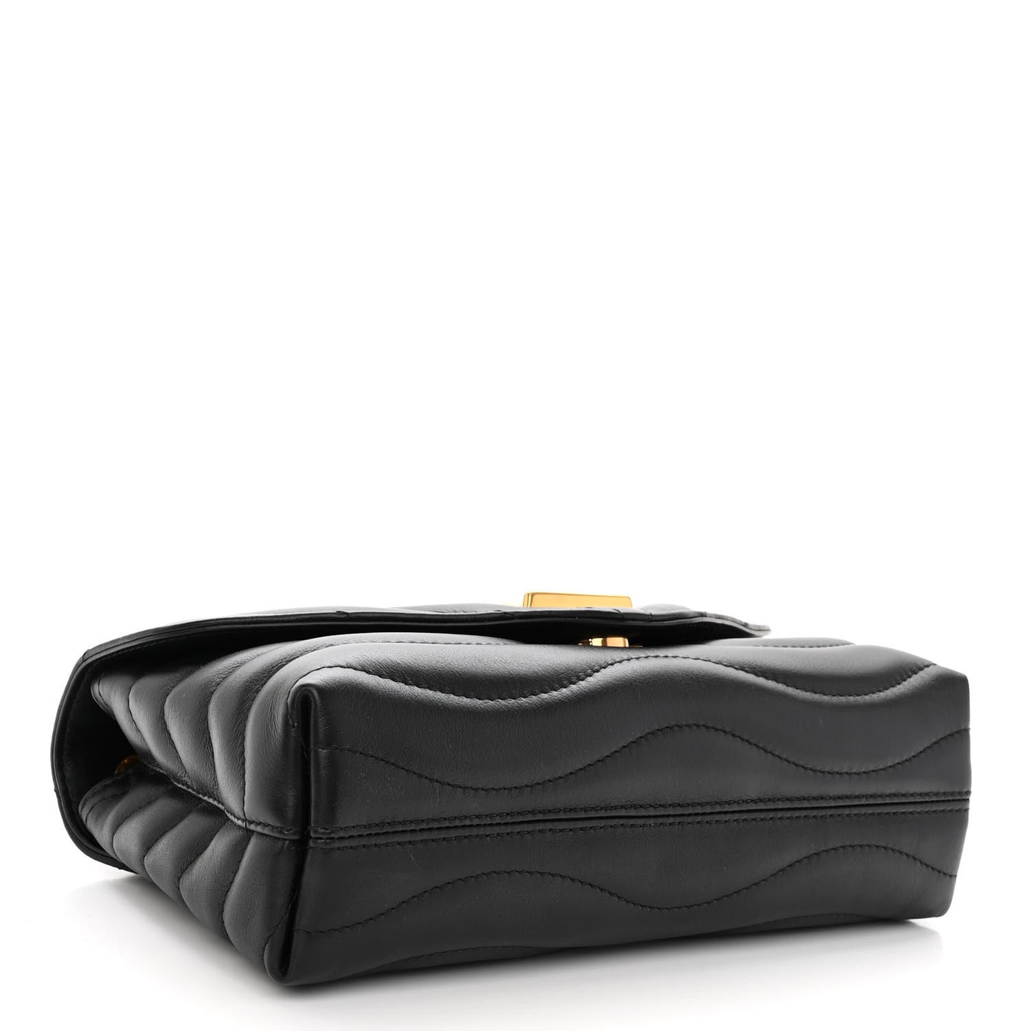 Calfskin LV New Wave Chain Bag Black