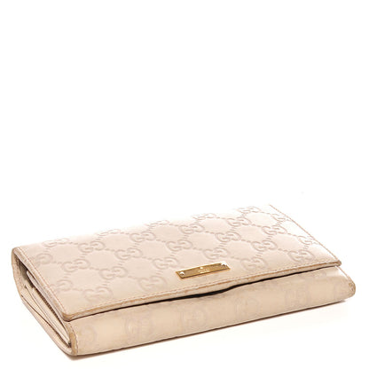 Gucci Guccissima Continental Wallet Off White 4 of 8