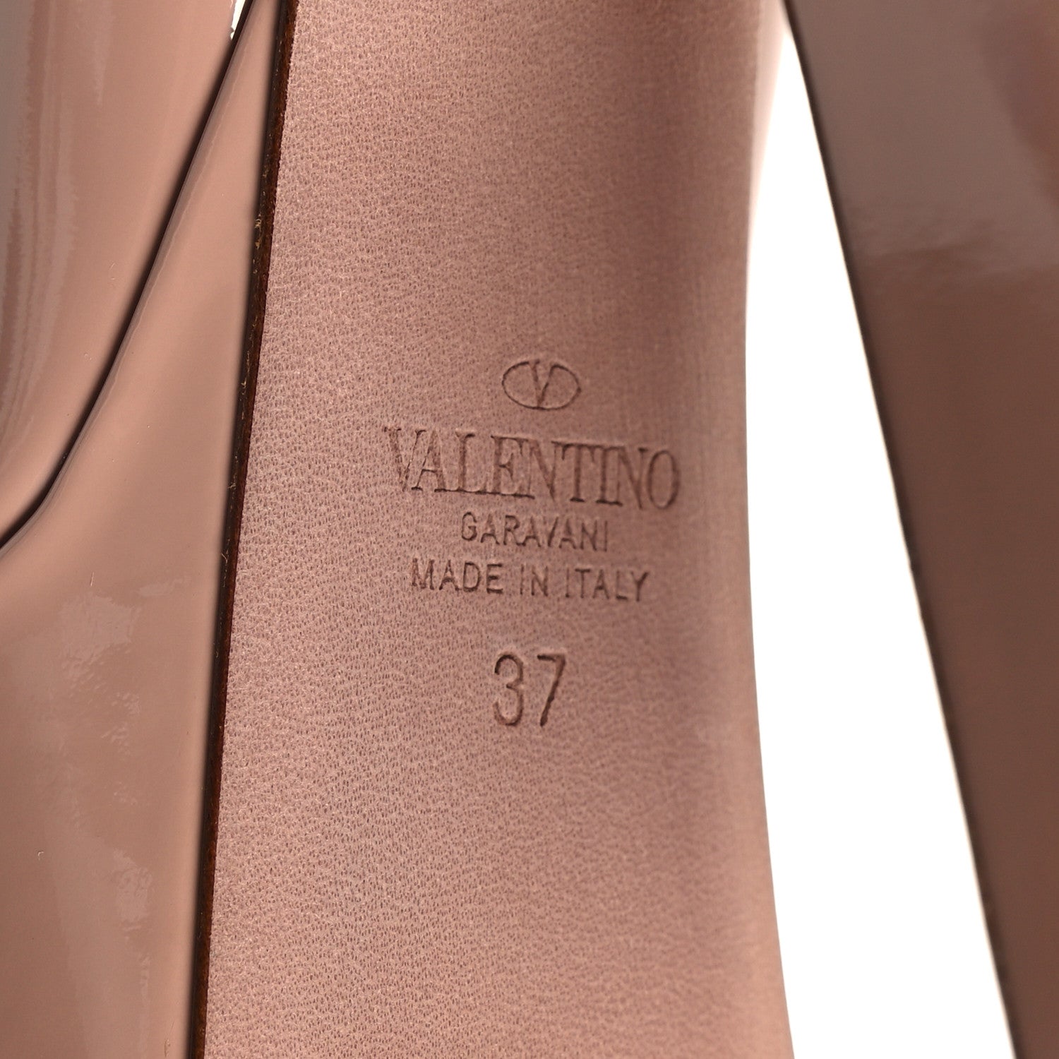 Valentino Garavani Patent Tan-Go 55/155mm Platform Pumps 37 Rose Cannelle 6 of 8