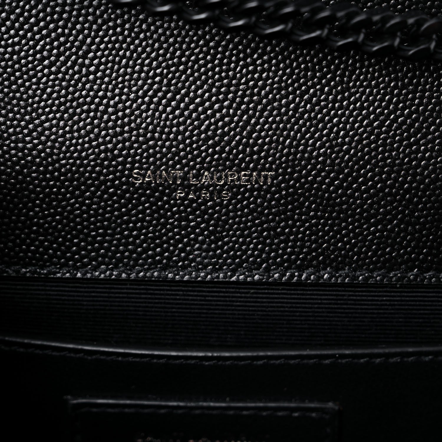 Saint Laurent Grain De Poudre Textured Mixed Matelasse Triquilt Small Monogram Satchel Black 7 of 11