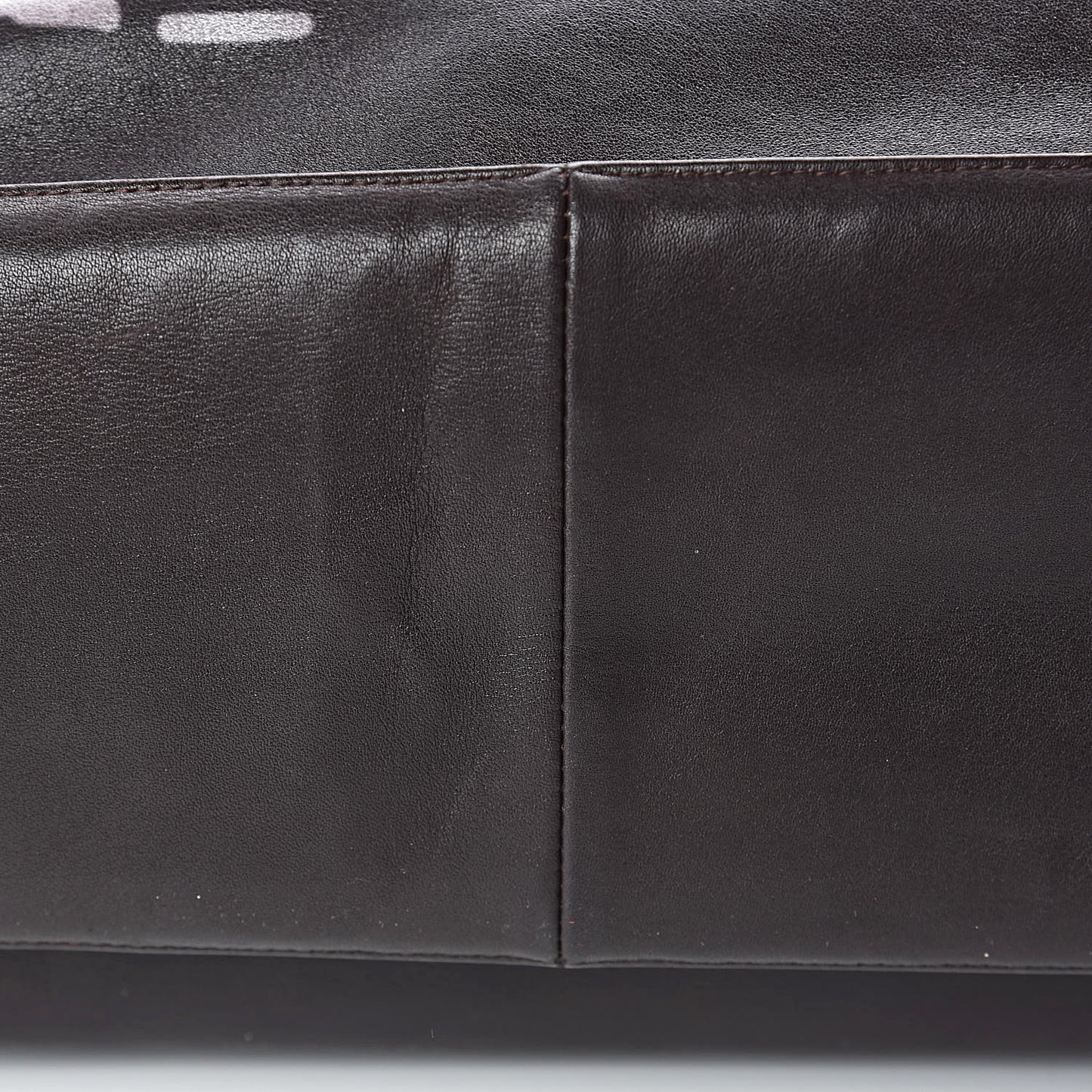 Lambskin CC Tote Dark Brown