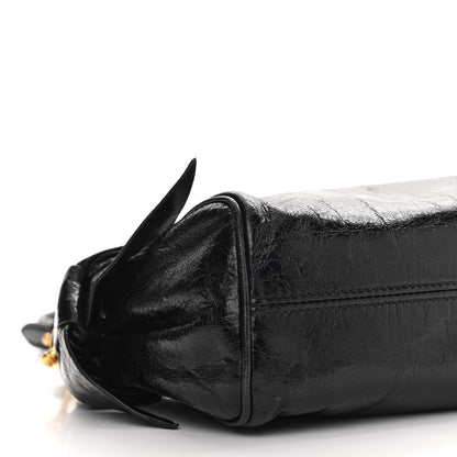 Miu Miu Vitello Lux Bow Bag Black 8 of 10