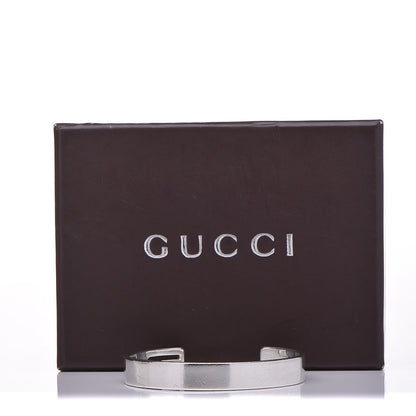 Gucci Sterling Silver Cutout Logo Cuff Bracelet 8 of 8