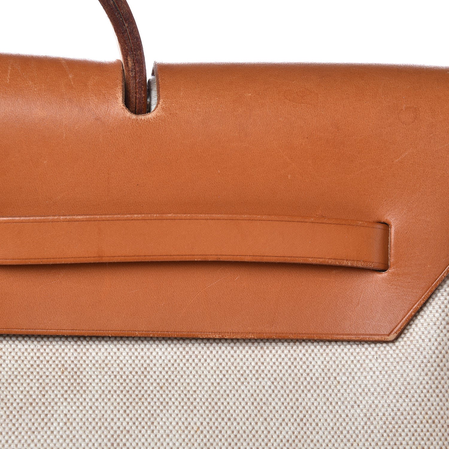 Hermes Toile Vache Calfskin Herbag 36 MM Natural 9 of 22