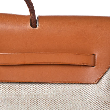 Hermes Toile Vache Calfskin Herbag 36 MM Natural 9 of 22