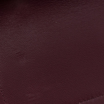 Chanel Lambskin Quilted Medium Double Flap Burgundy 12 of 13