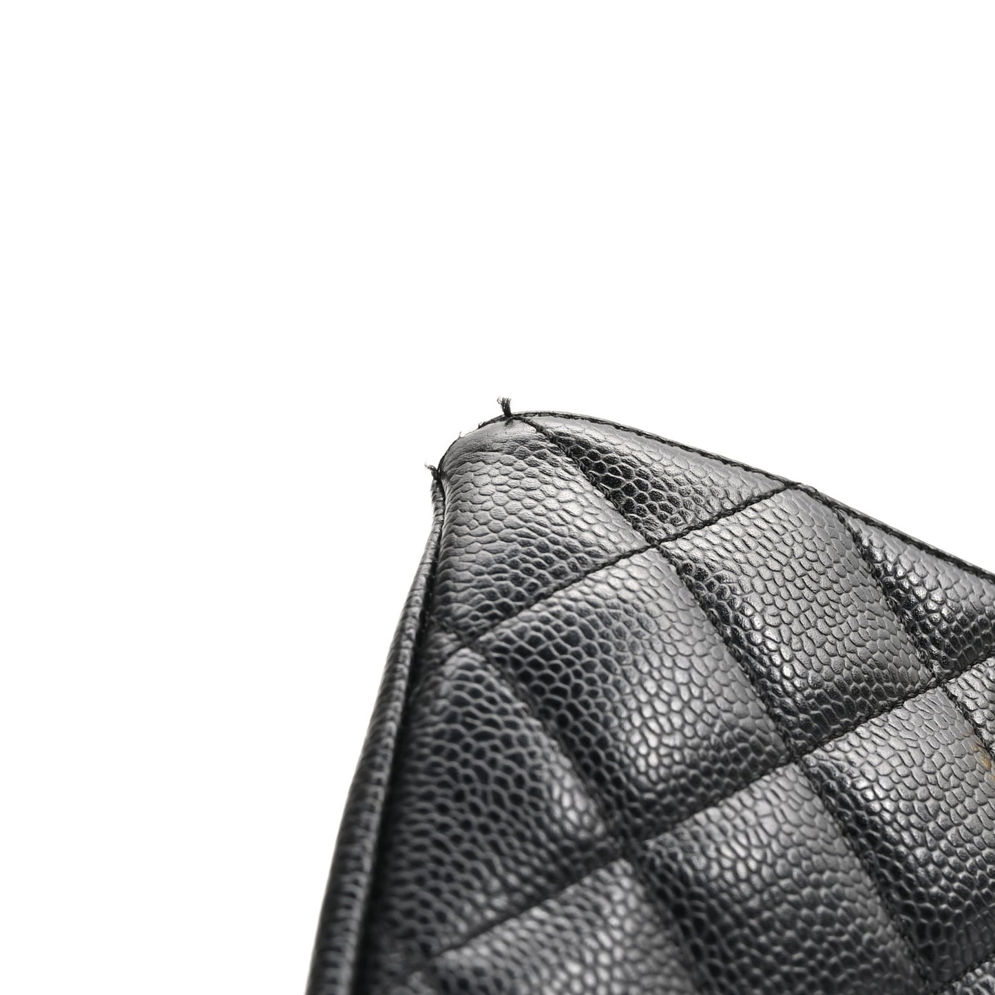 Caviar Quilted Grand Shopping Tote GST Black