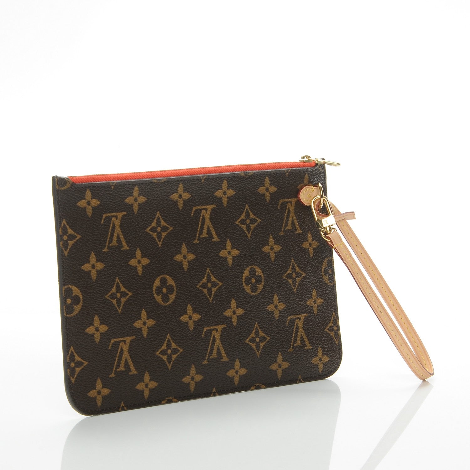 Louis Vuitton Monogram Neverfull MM GM Pochette Abricot 3 of 7