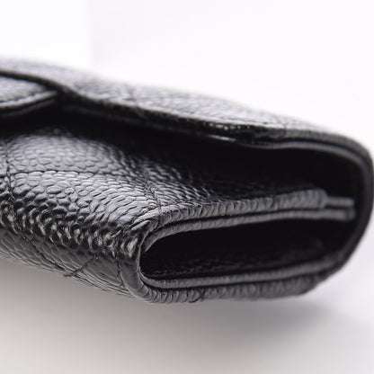 Chanel Caviar Quilted Flap Card Holder Black 10 of 11