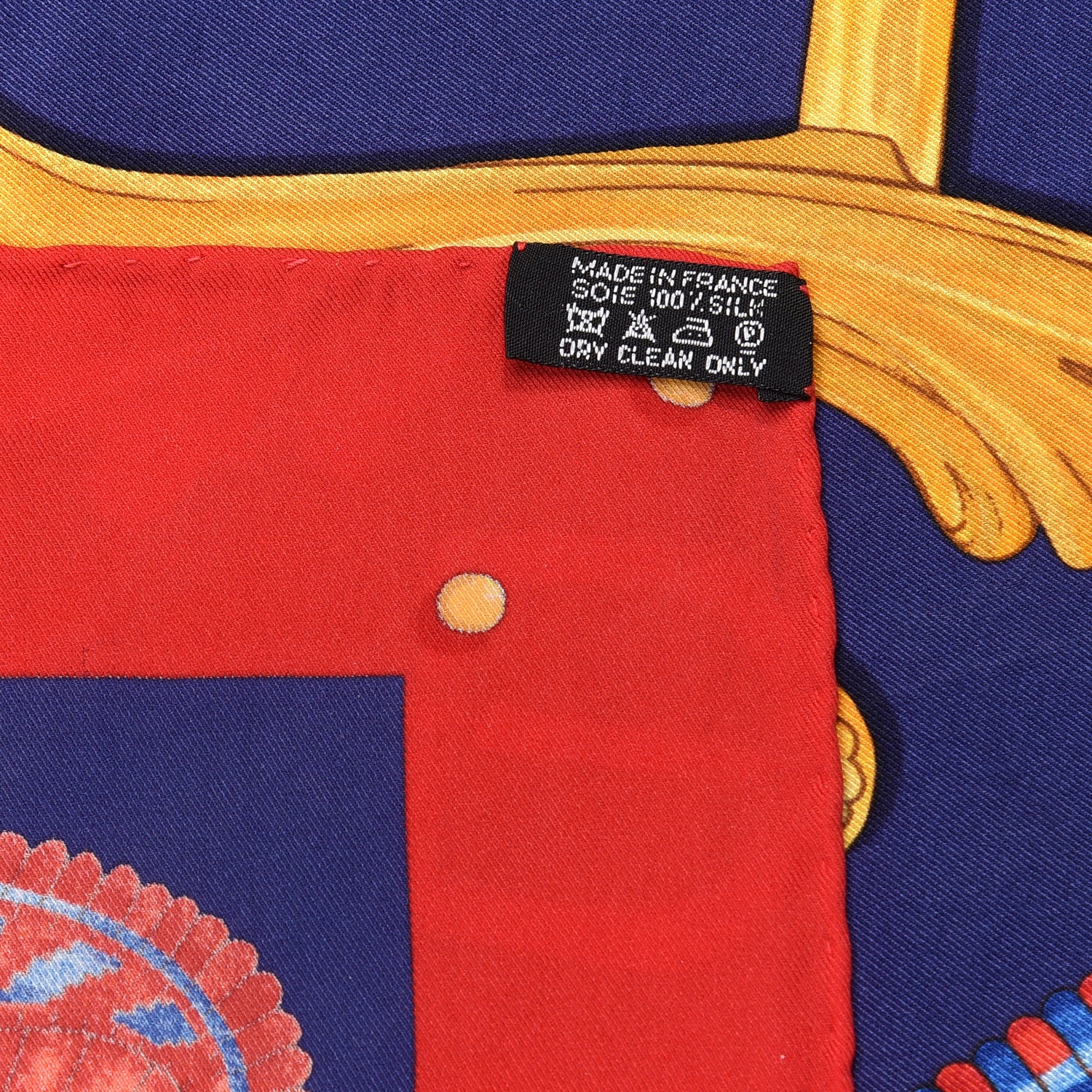 Hermes Silk Boucles Et Galons Du Tsar Scarf 90 3 of 4