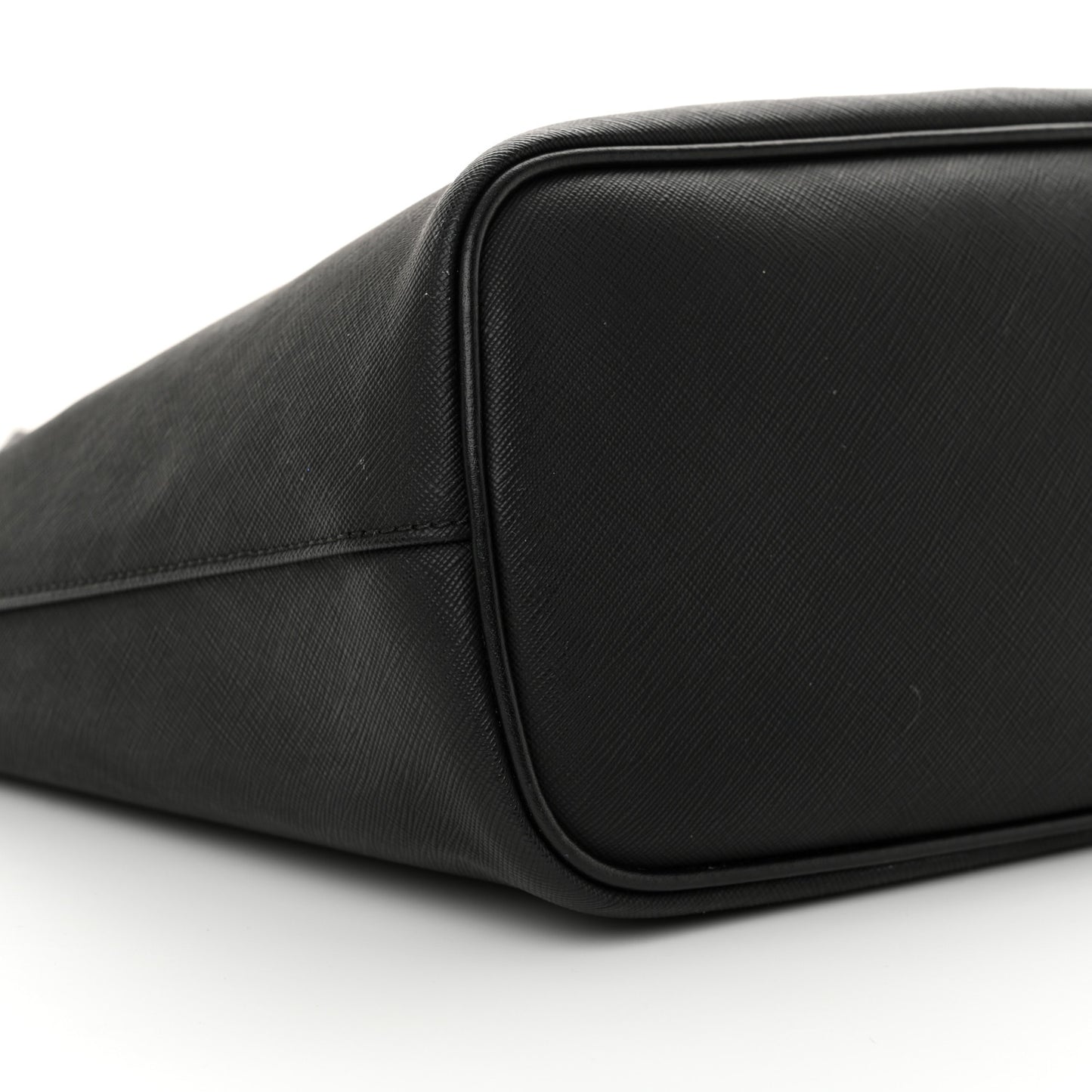 Coated Canvas Medium Antigona Tote Black