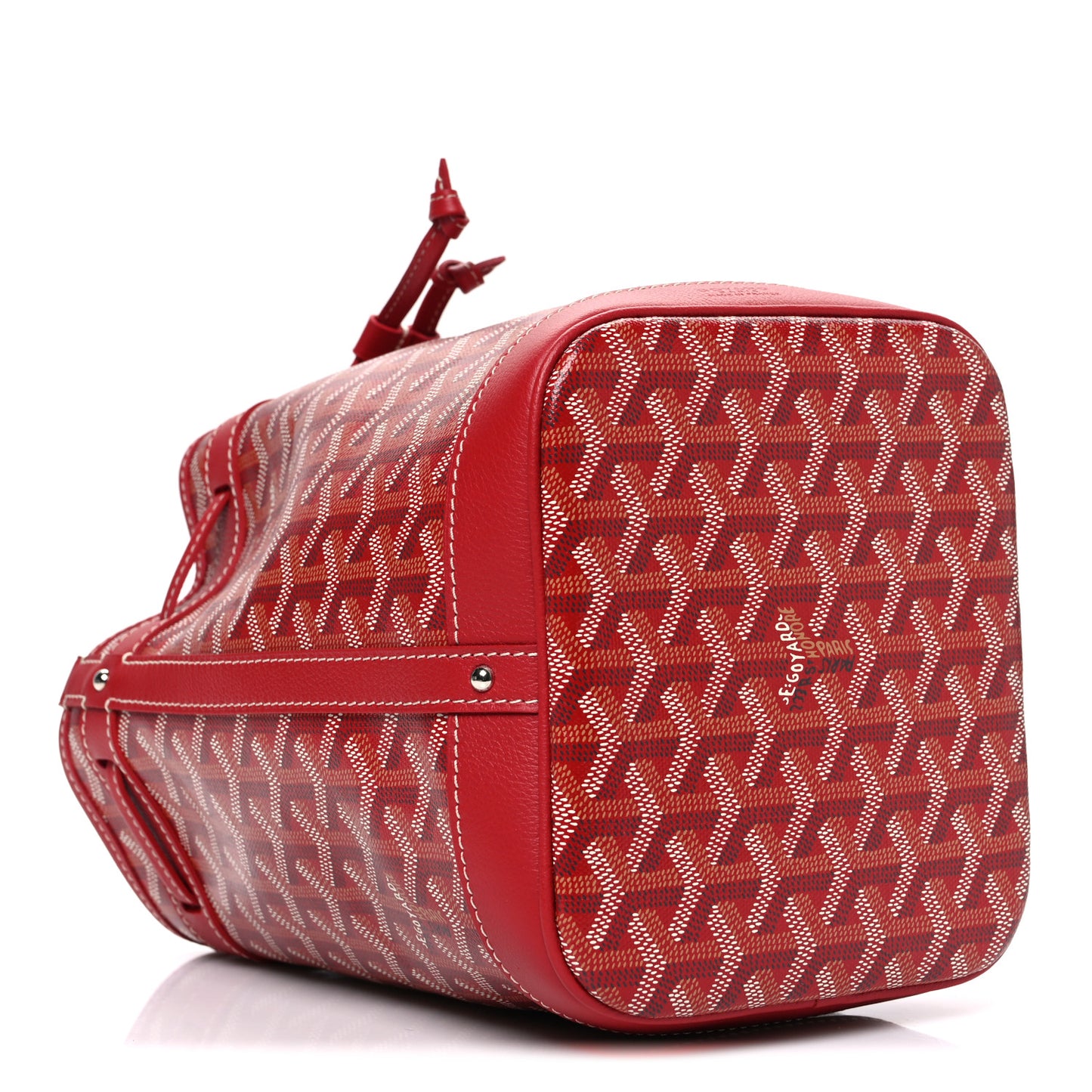 Goyardine Petit Flot Bucket Bag PM Red