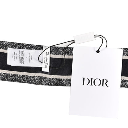 Christian Dior Silk Oblique Mitzah Scarf Blue 3 of 3