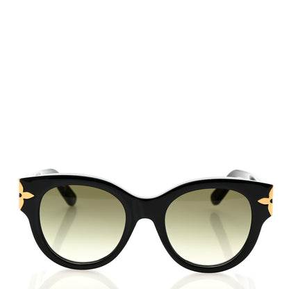 Louis Vuitton Acetate Flower Edge Round Sunglasses Z1777W Black 2 of 7