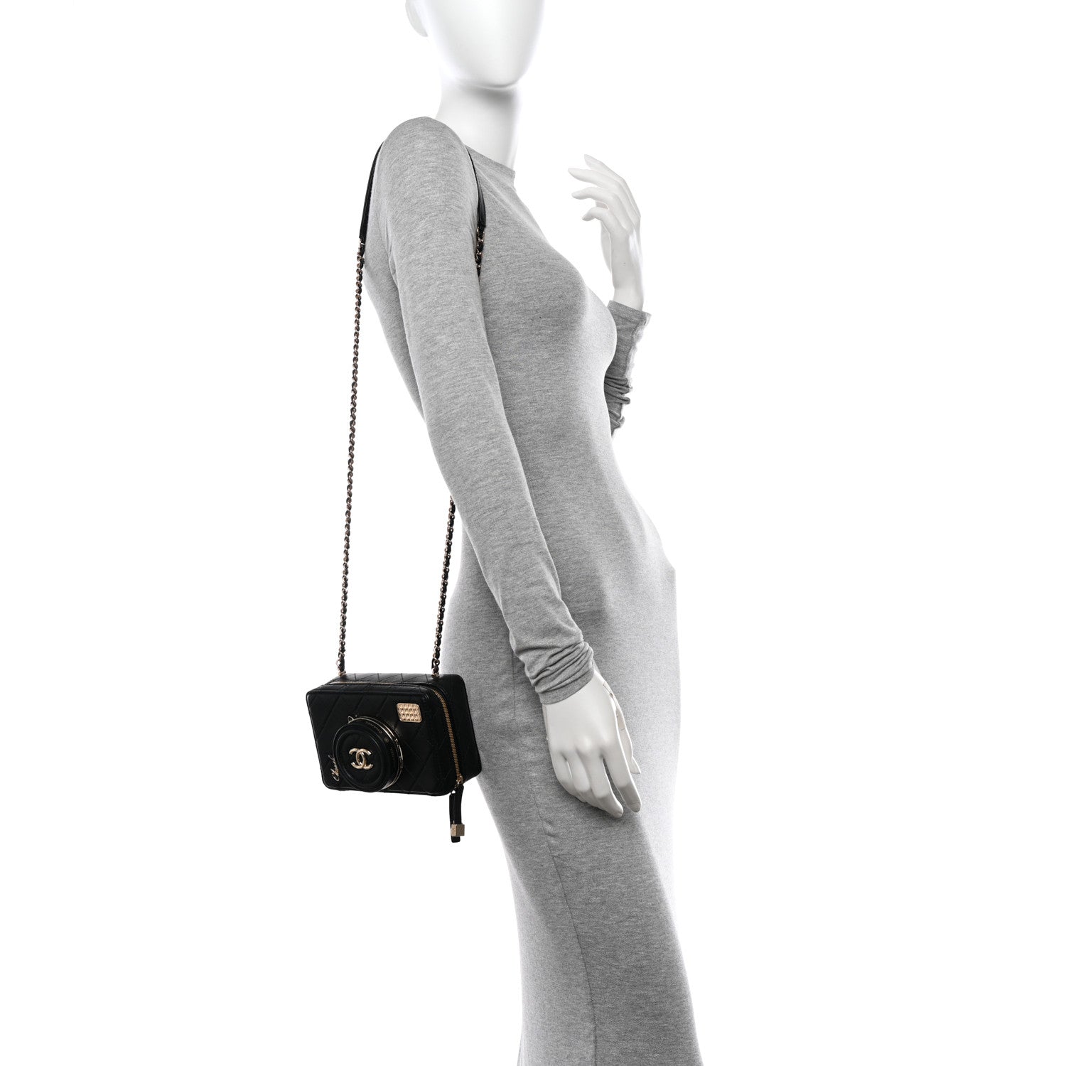 Chanel Lambskin Quilted Coco Click Bag Black 3 of 11