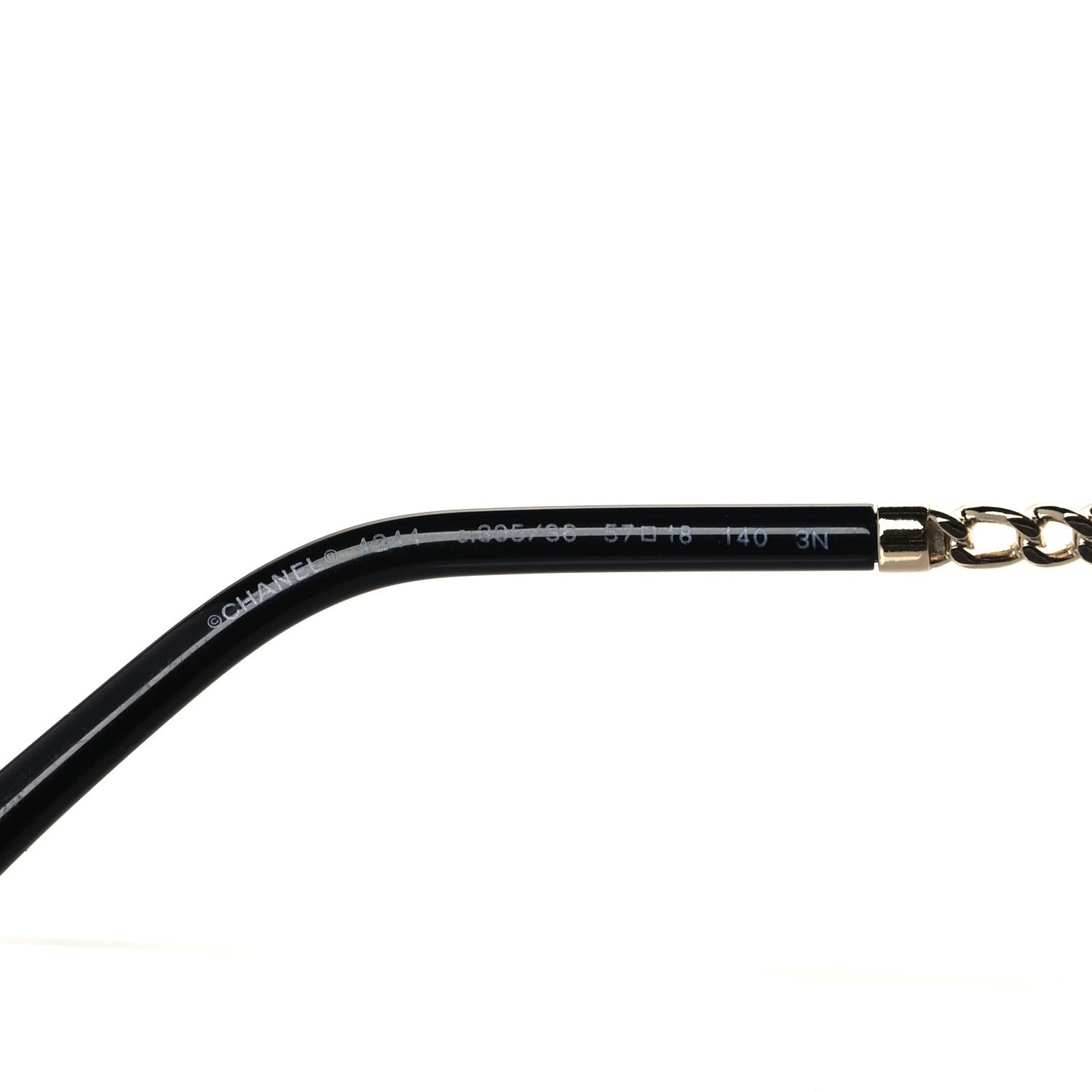 Chanel Chain Square Sunglasses 4244 Black 5 of 7