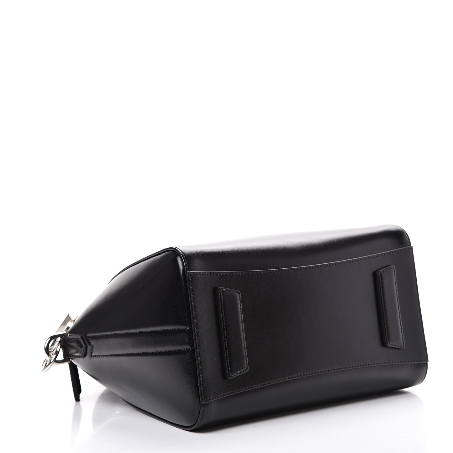 Shiny Lord Calfskin Small Antigona Black