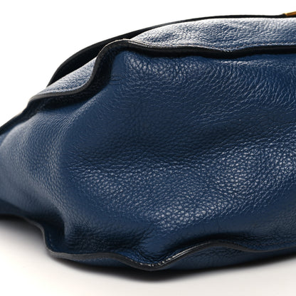 Chloe Calfskin Large Marcie Satchel Royal Navy 8 of 11