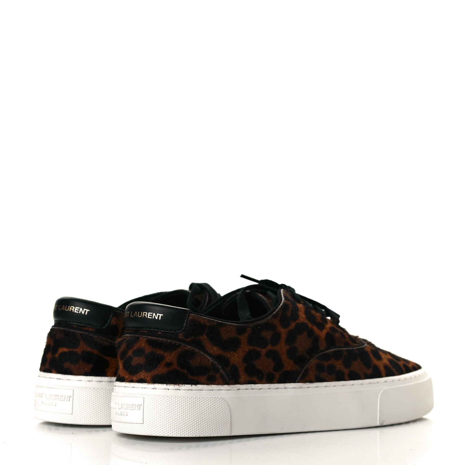 Saint Laurent Pony Hair Venice Low Top Sneakers 39.5 Black 4 of 8