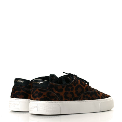 Saint Laurent Pony Hair Venice Low Top Sneakers 39.5 Black 4 of 8