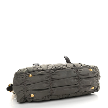 Prada Tessuto Nylon Gaufre Shopping Satchel Fumo 4 of 14