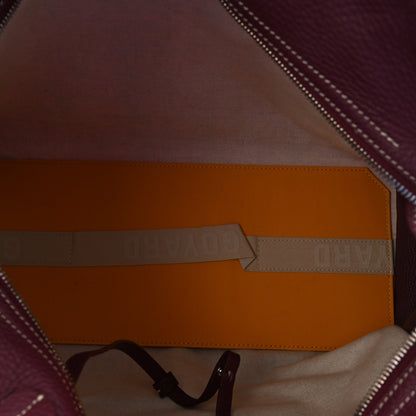 Goyard Goyardine Sac Hardy Pet Carrier PM Burgundy 6 of 10