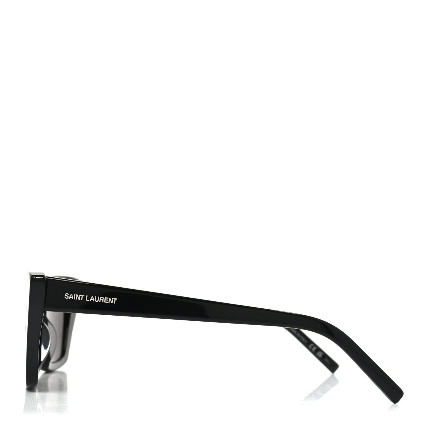 Saint Laurent Acetate Mica Cat Eye Sunglasses SL 276 Black 3 of 8