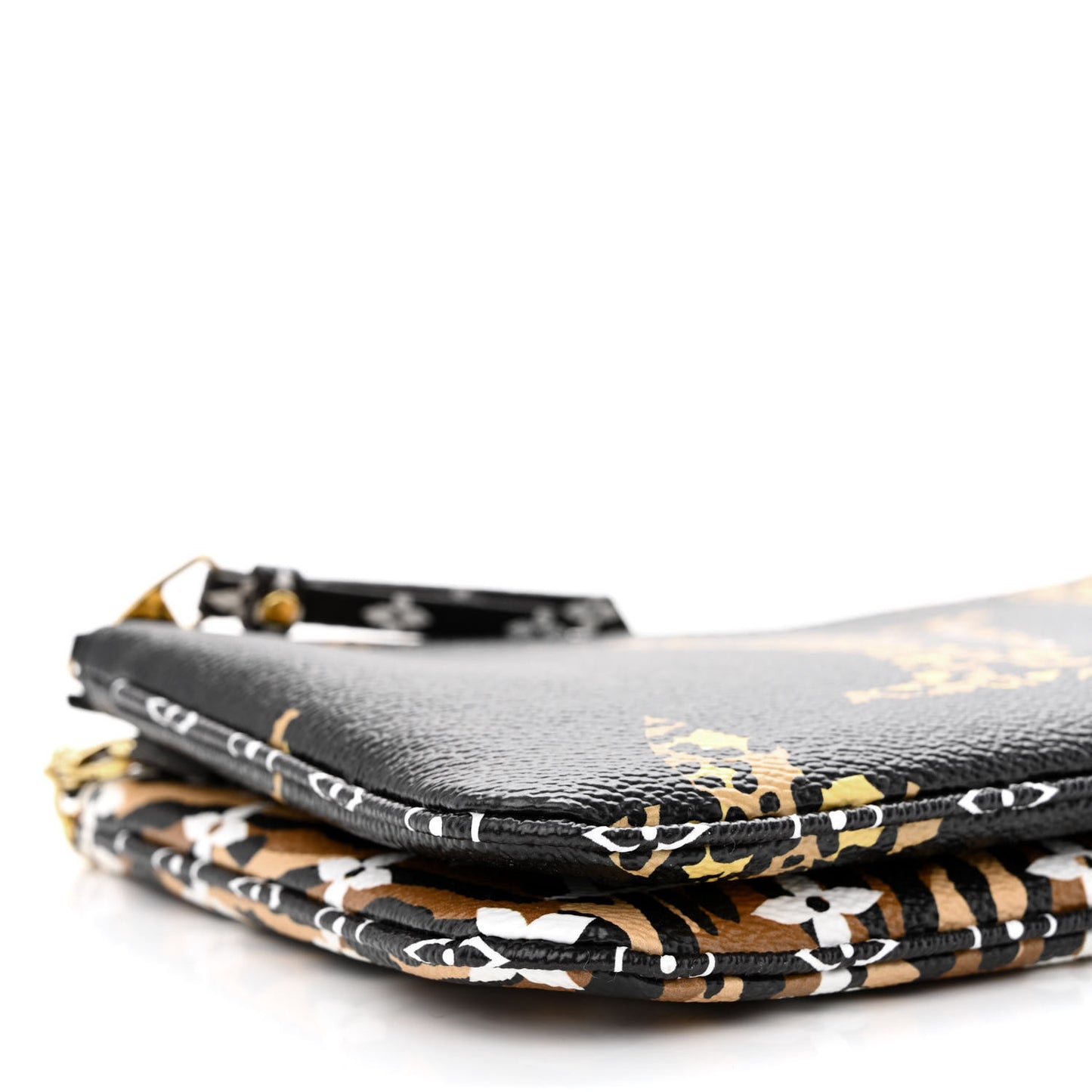 Monogram Giant Jungle Pochette Double Zip Black