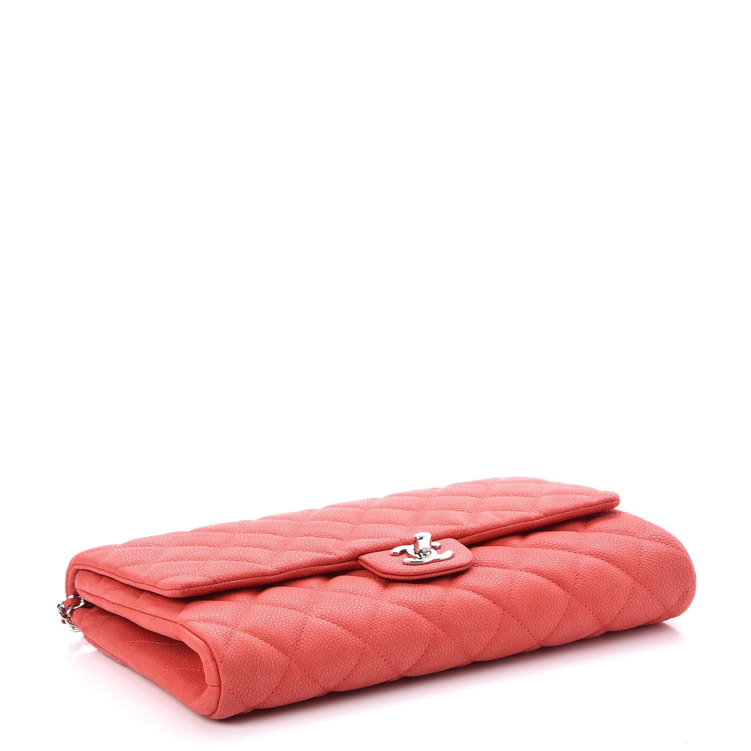Chanel Iridescent Caviar Clutch with Chain Flap Pink 4 of 7