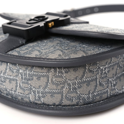 Christian Dior Oblique Grained Calfskin Mini Gallop Bag With Strap Grey 8 of 8