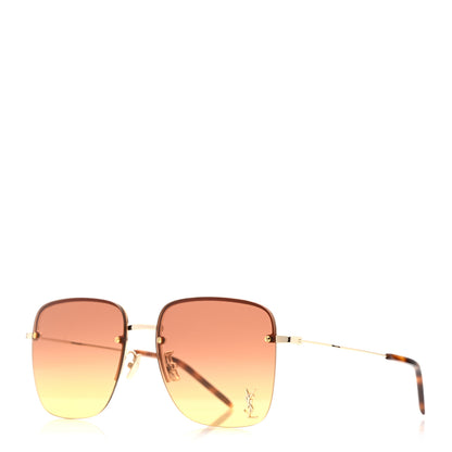 Saint Laurent Metal SL 312 M Sunglasses Gold 1 of 7