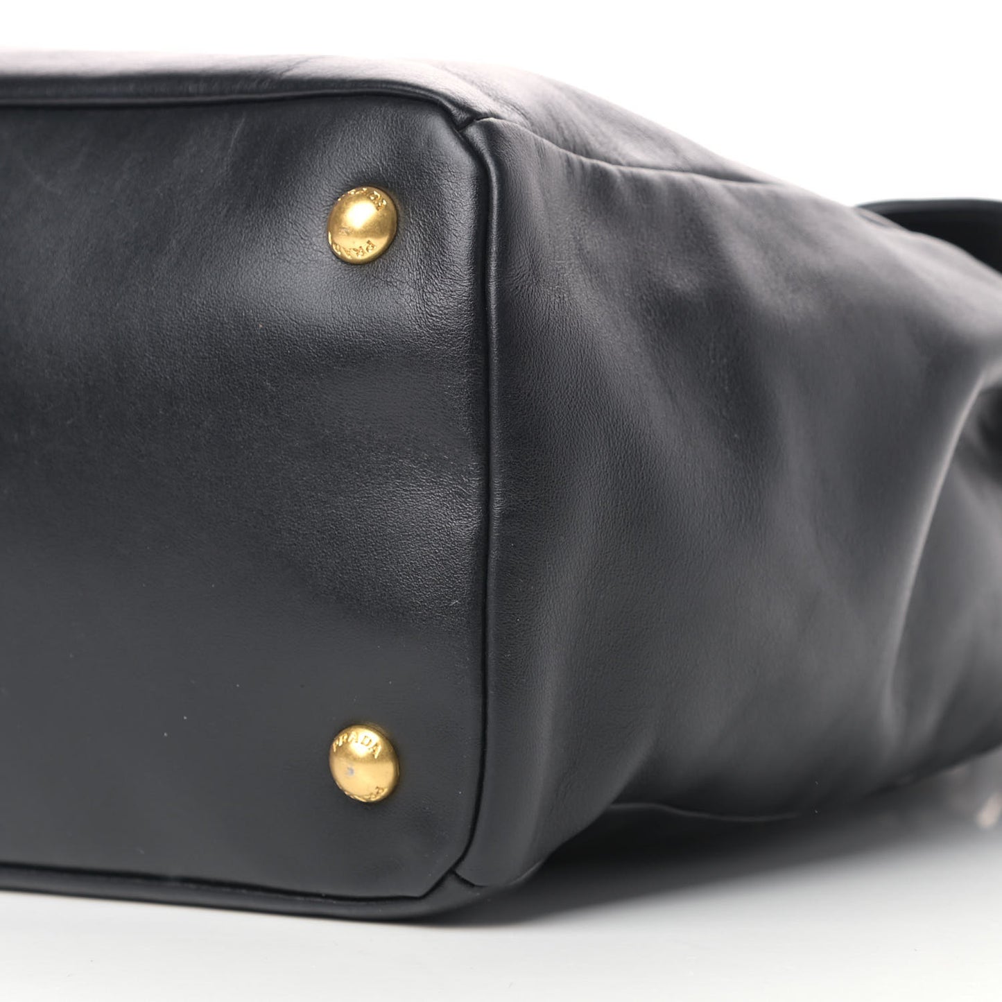 Soft Calf Shopping Tote Black