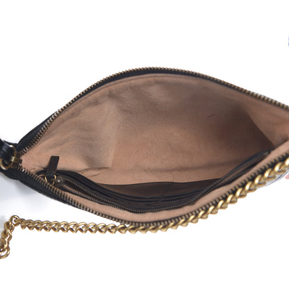 Gucci Calfskin Matelasse Mini GG Marmont Chain Bag Black 5 of 12