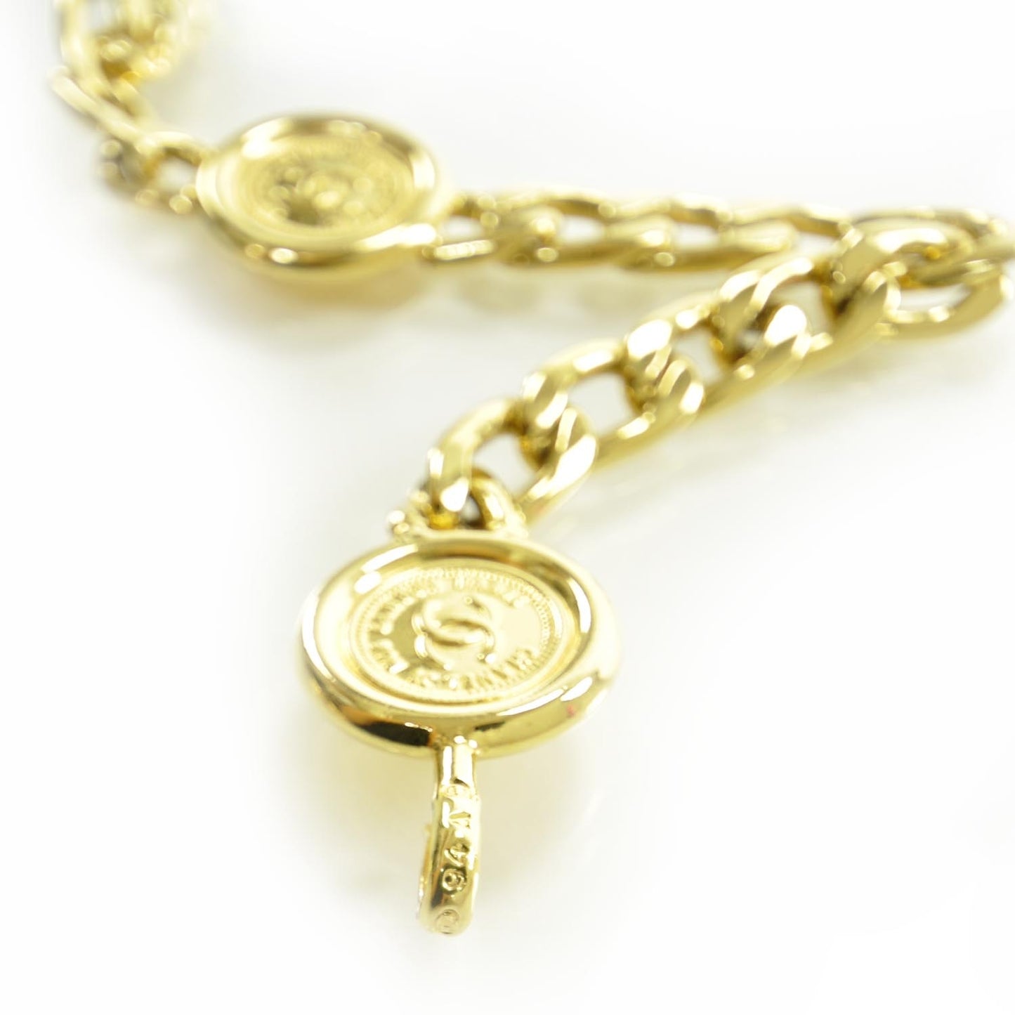 CC Coin Chain Belt Gold