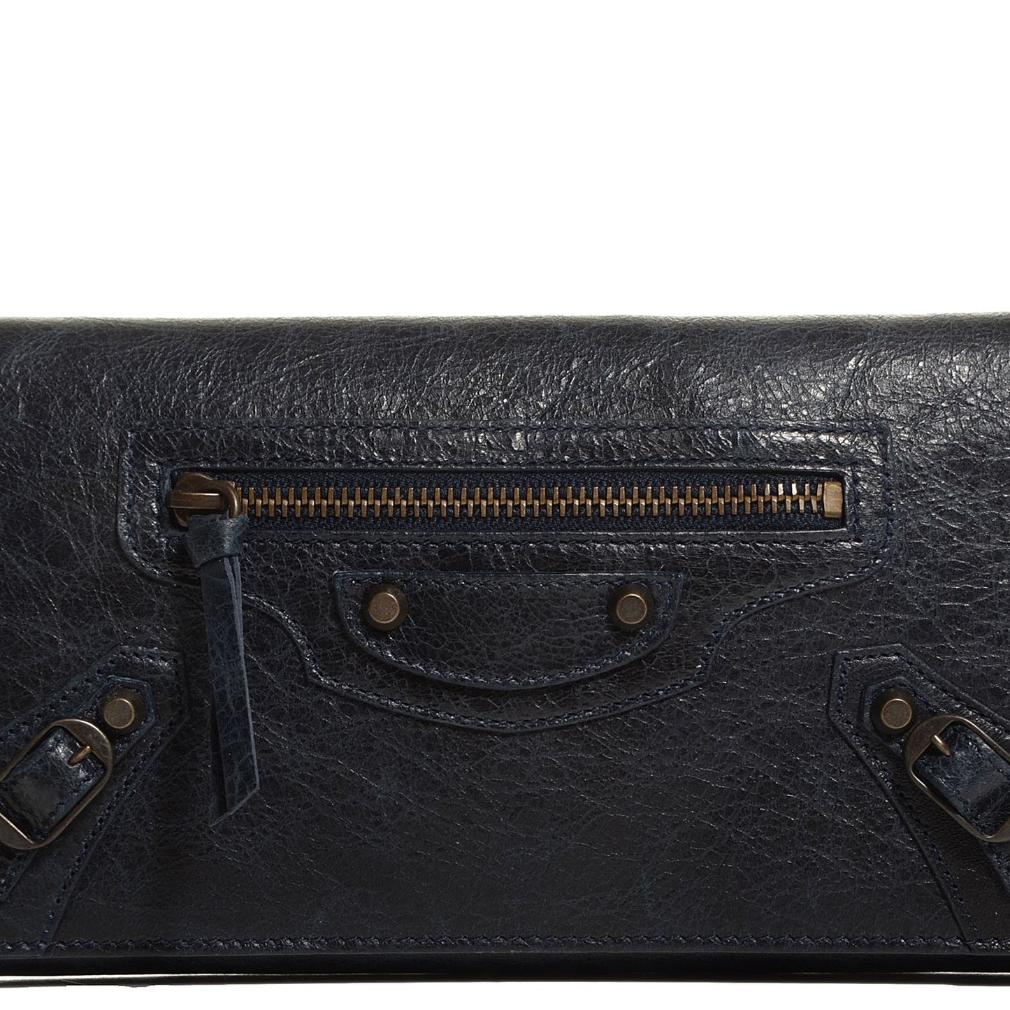 Agneau Classic Hardware Money Wallet Dark Night