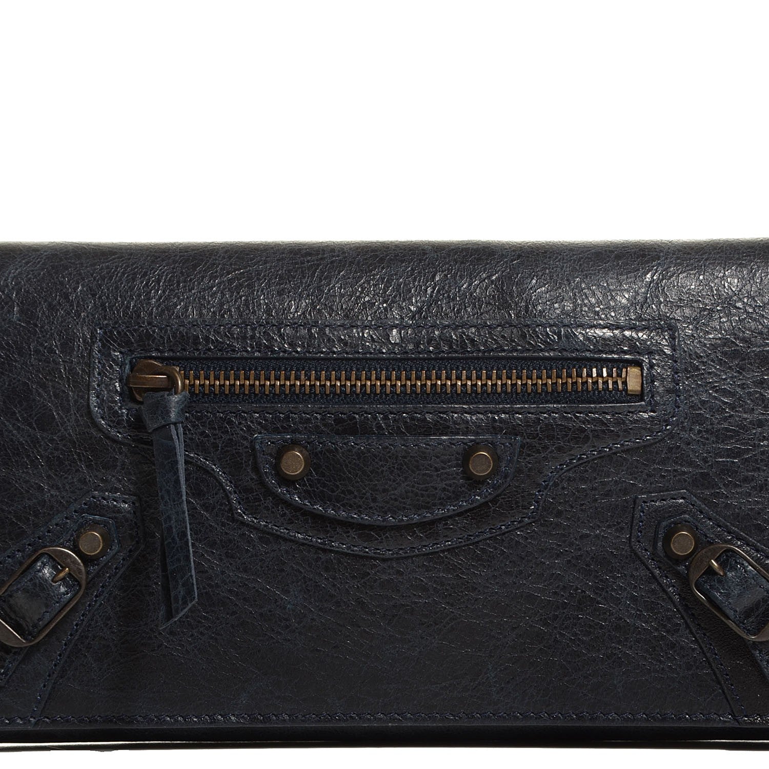 Balenciaga Agneau Classic Hardware Money Wallet Dark Night 11 of 11