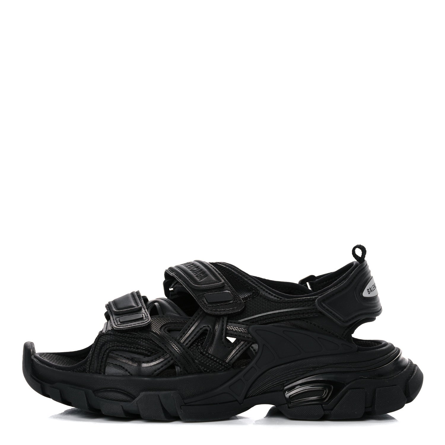 Balenciaga Neoprene Rubber Womens Track Sandals 36 Black 1 of 7