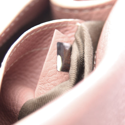 Chloe Grained Calfskin Small Marcie Saddle Bag Anemone Pink 7 of 11