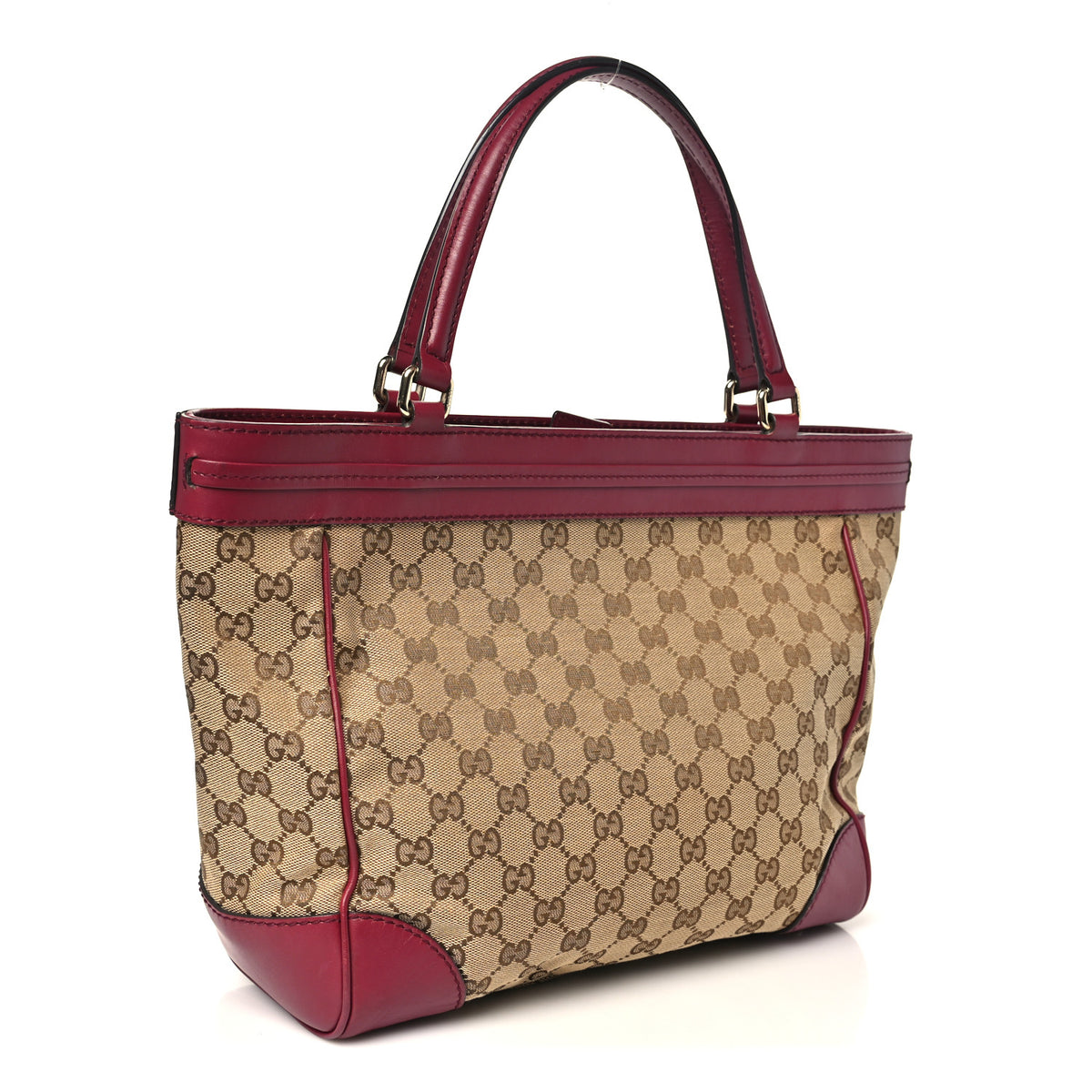Gucci Monogram Web Medium Mayfair Tote Cherry 3 of 10
