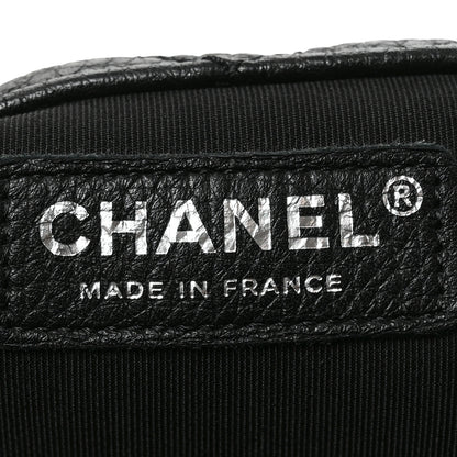 Chanel Grained Calfskin Quilted XXL Travel Flap Bag Black 6 of 10