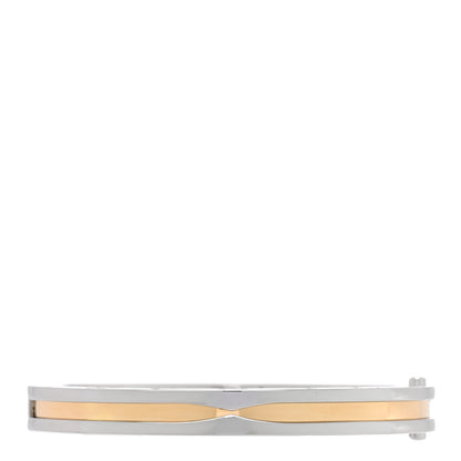 Bulgari 18K Yellow Gold Stainless Steel B.Zero1 Bangle Bracelet S 1 of 4