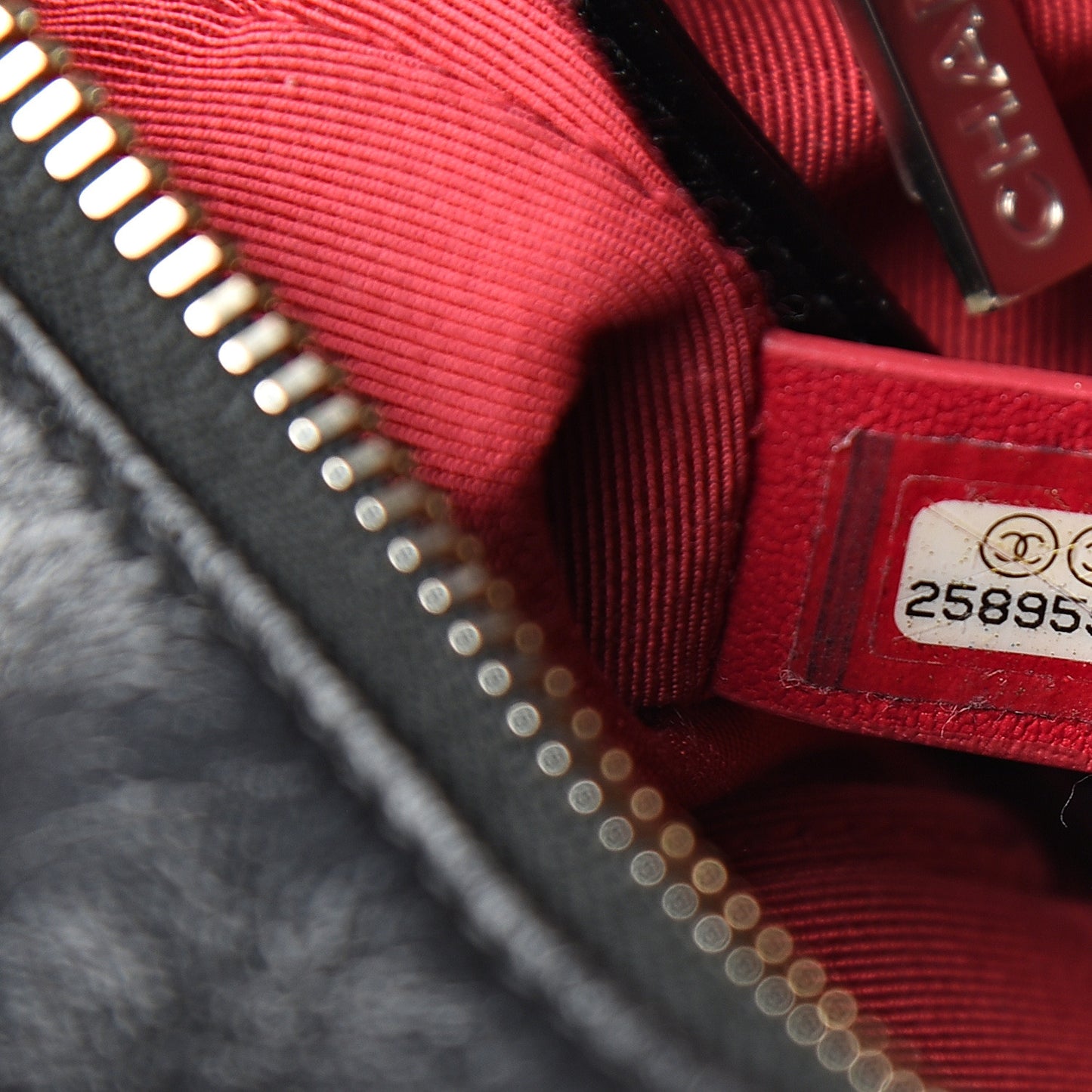 Aged Calfskin Quilted Small Gabrielle Hobo Black