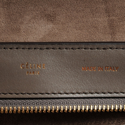 Celine Calfskin and Suede Large Tri-Color Trapeze Granite 6 of 9