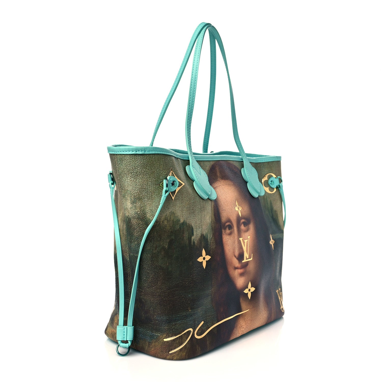 Louis Vuitton Masters Da Vinci Neverfull MM Vert D’eau 4 of 12