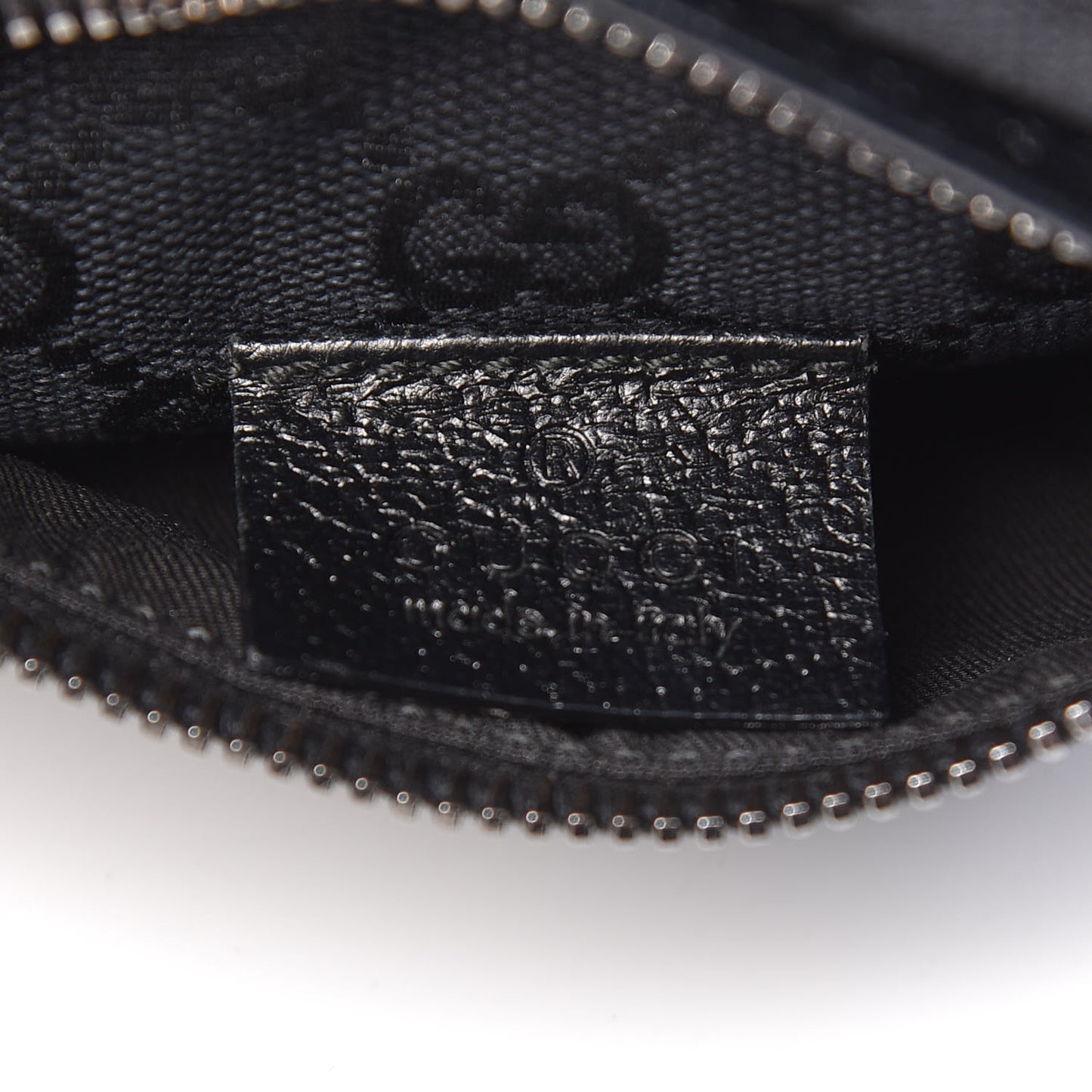 GG Monogram Double Pocket Belt Bag Black